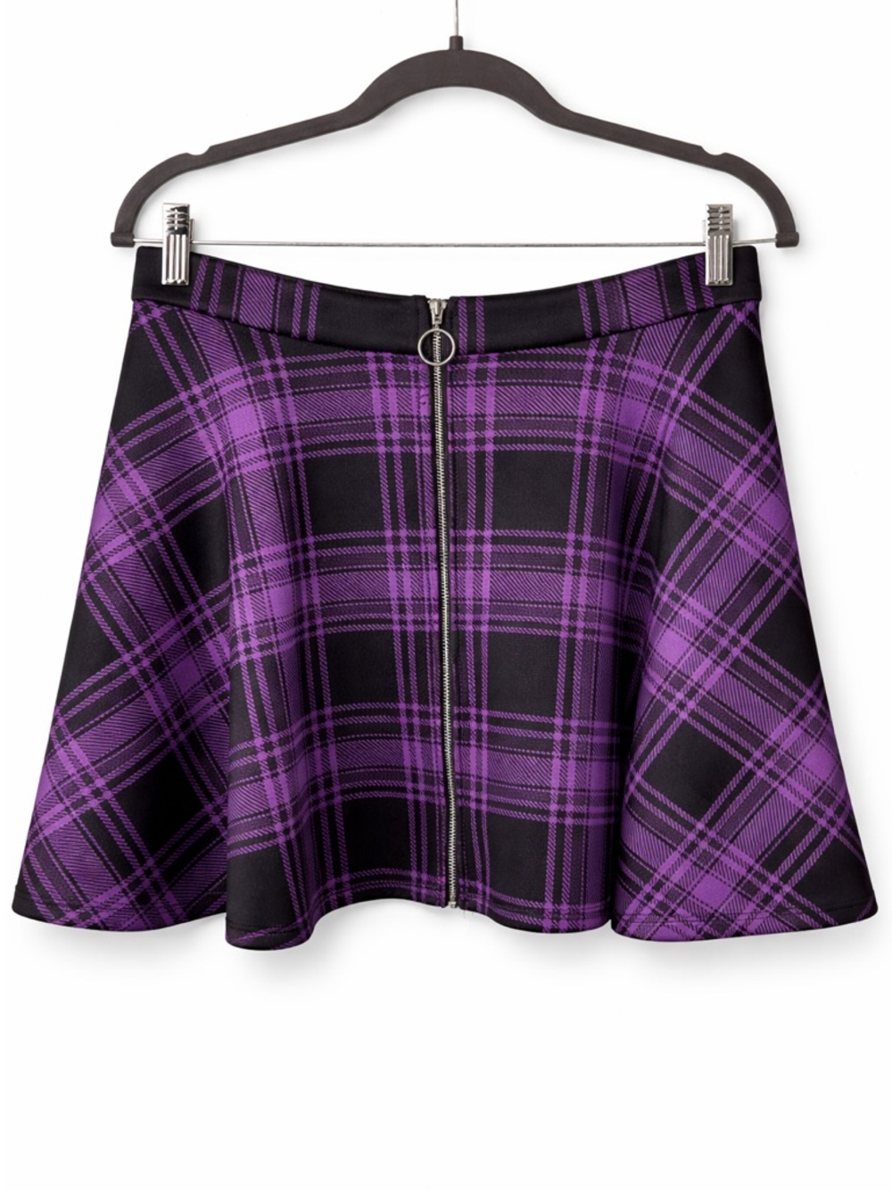 Hot Topic Grunge Plaid Circle Skirt w/ Pockets Y2K Alt Goth Punk Large